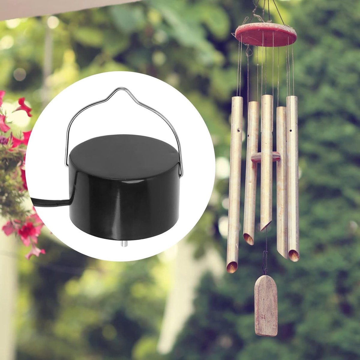 Draaimotor voor Wind Spinner en Zonvanger, Elektrische Hangmotor met Eenvoudige Bediening (EU Plug 220V)