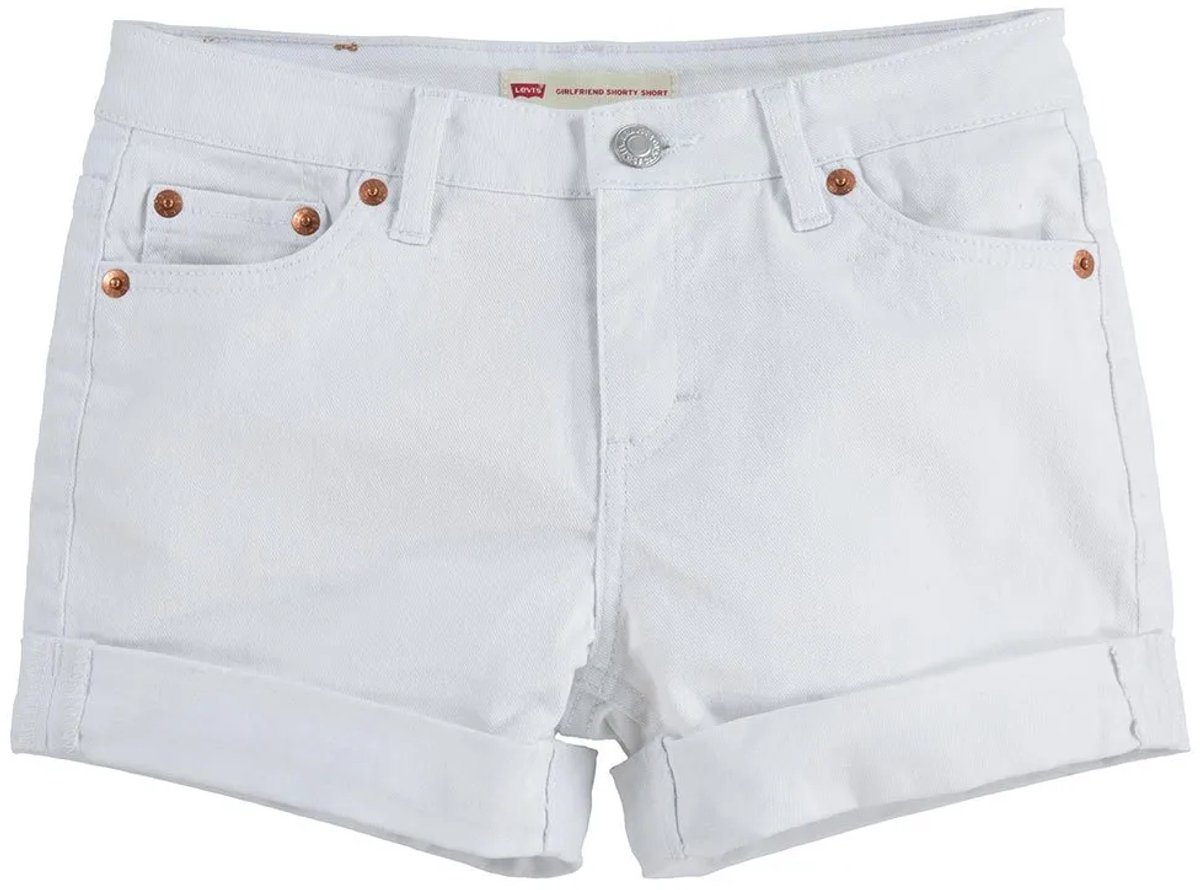 Levi´s ® Kids Girlfriendy Korte Broek 4 Years Meisje Wit