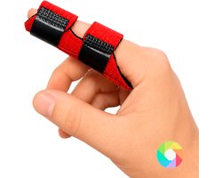 Vingerspalk rood verkrijgbaar in 6 kleuren - vingerbrace - vingerspalken - vinger splint - mallet vingerspalk - triggerfinger spalk