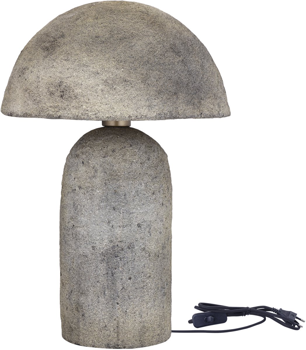 PTMD Calleb Gold Paper Machee Table Lamp W Round Cap L