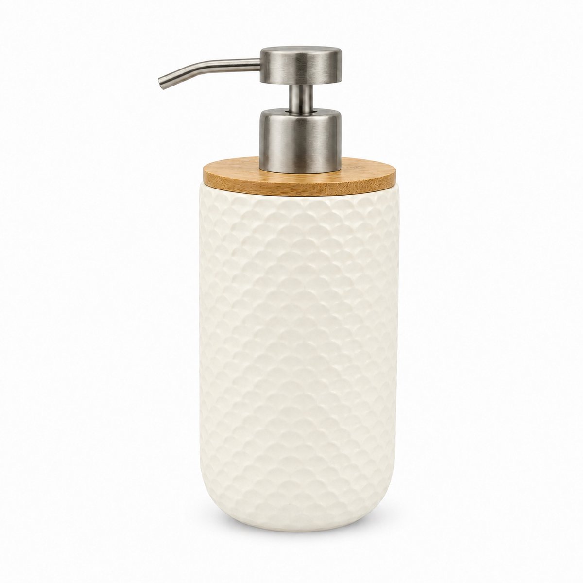 Zeeppompje – Zeepdispenser – Zeeppompje Vrijstaand – Zeepdispenser Beige – Handzeep pomp – 350ml – Keuken – Badkamer – Toilet