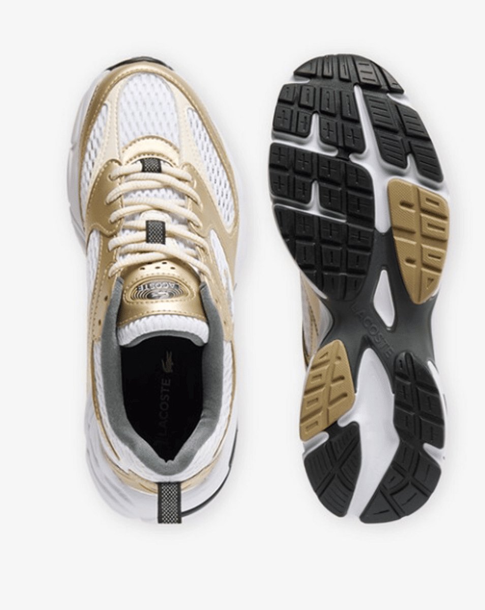 Lacoste Storm 96 Sneaker Wit-Goud