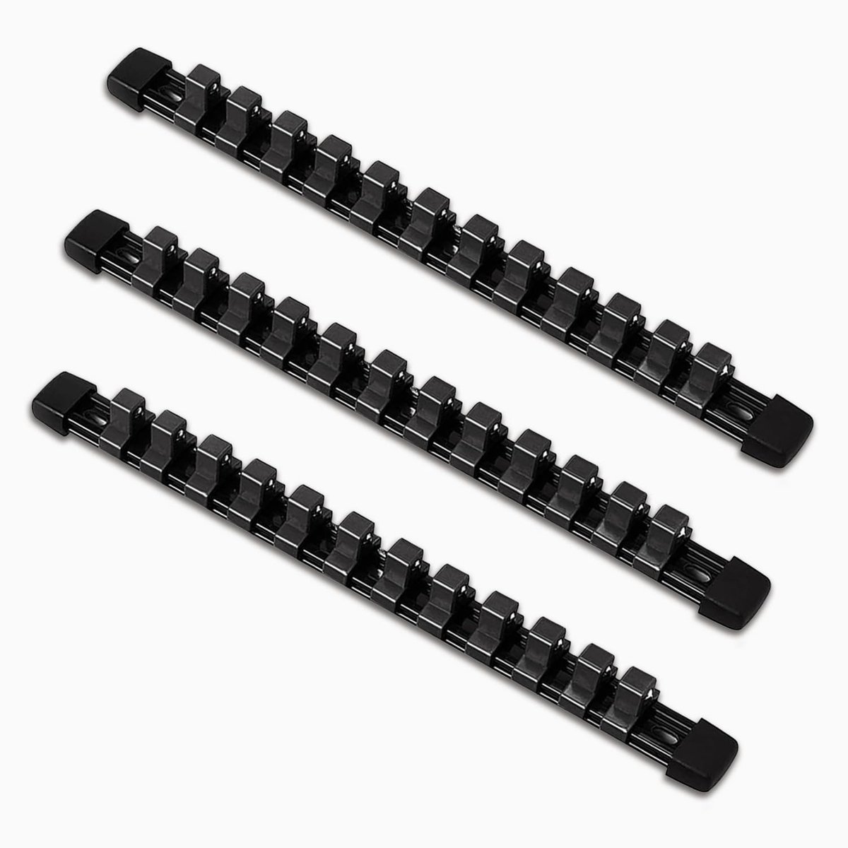 Dailygoods - Doppenhouder Set 1/2 Inch met 36 Clips - Doppen Organizer voor Gereedschapskist