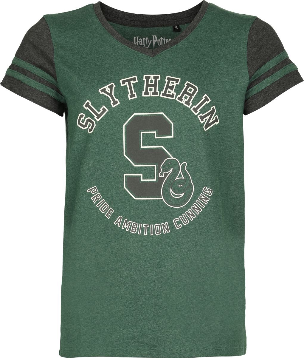 Harry Potter Slytherin College Dames T-shirt - groen - L