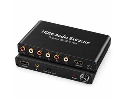 DrPhone ARC18 HDMI Audio Extractor – HDMI naar RCA 5.1 – 4K 30Hz – DTS/AC-3 – 3.5mm