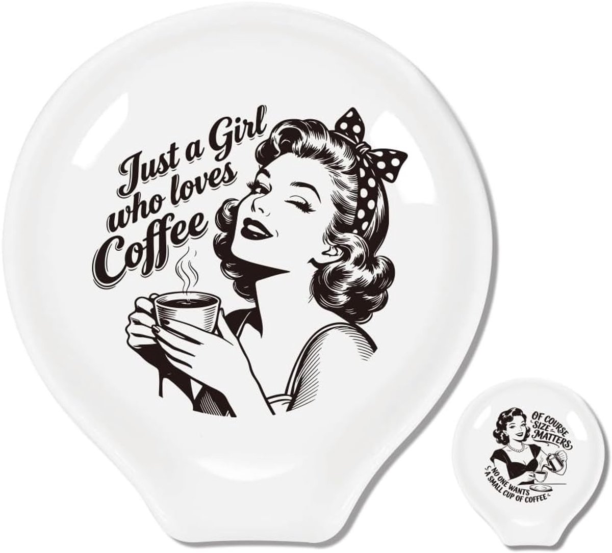 Keramische lepelhouder set van 2, 9 x 8,5 cm, ideaal voor keukengerei, spatels en koffielepels
