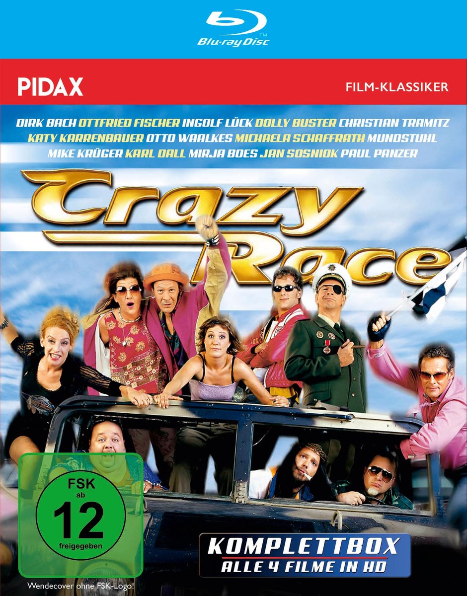 SnelShoppen - Crazy Race Komplettbox - 4-delige Spielfilm-Reeks - Actie, Avontuur, Familie, Geschikt voor Kinderen en Volwassenen, Perfect voor Filmav
