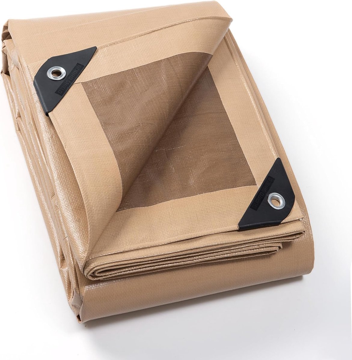 Waterdichte Zeil 3m x 3m Beige/Khaki - Beschermzeil, Scheurvast, UV-bestendig en Schimmelwerend