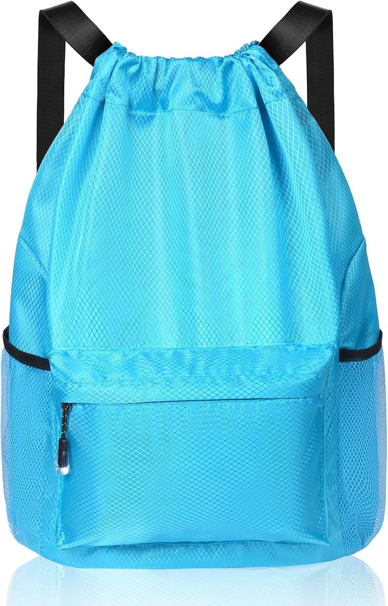 Drawstring backpack groot - waterdicht - met schoencompartiment - ideaal voor sport - ShopVlot