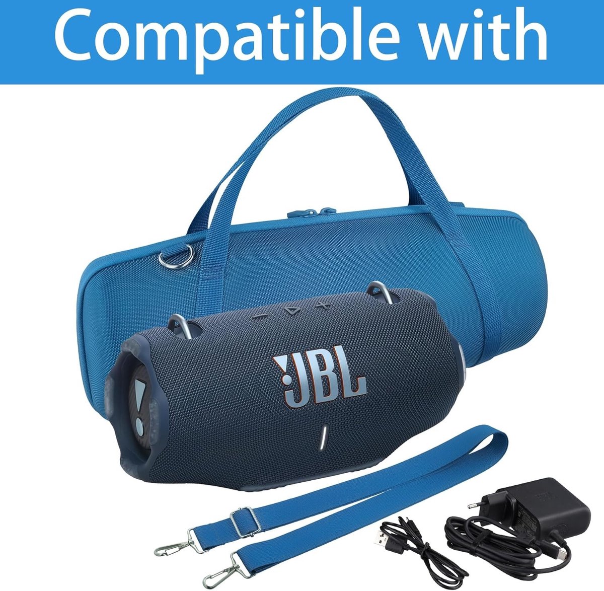 Beschermende Tas voor JBL Xtreme 4 Bluetooth Speaker, Draagbare Case, Blauw, Schokbestendig en Waterdicht