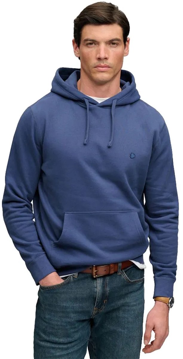 Superdry Essential SD Co Logo Hoodie Heren Hoodies Blauw