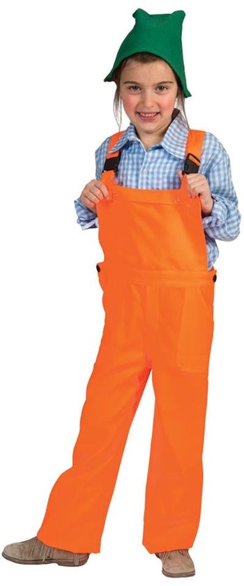Oranje werk overalls voor kinderen