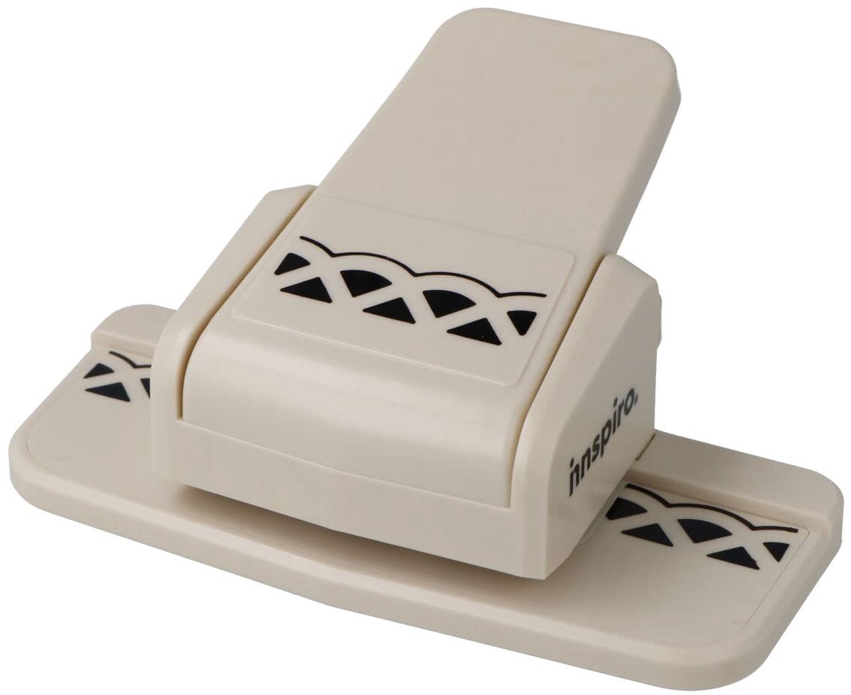 SnelShoppen - INNSPIRO Perforator Klein met Doorlopende Randen, Border Punch Golfsnede 38 x 12 mm voor Scrapbooking, DIY, Knutselen en Kaarten Maken