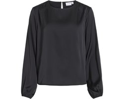 Vila T-shirt Vienna Ravenna L/s O-neck Top 14117303 Black Beauty Dames Maat - 40