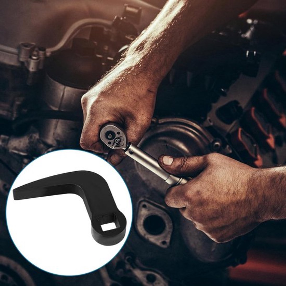L-vormige Sleuteladapter voor 1/2" Aandrijving, Ideaal voor Halfasverwijdering en Auto Reparaties, Geschikt voor Krappe Ruimtes