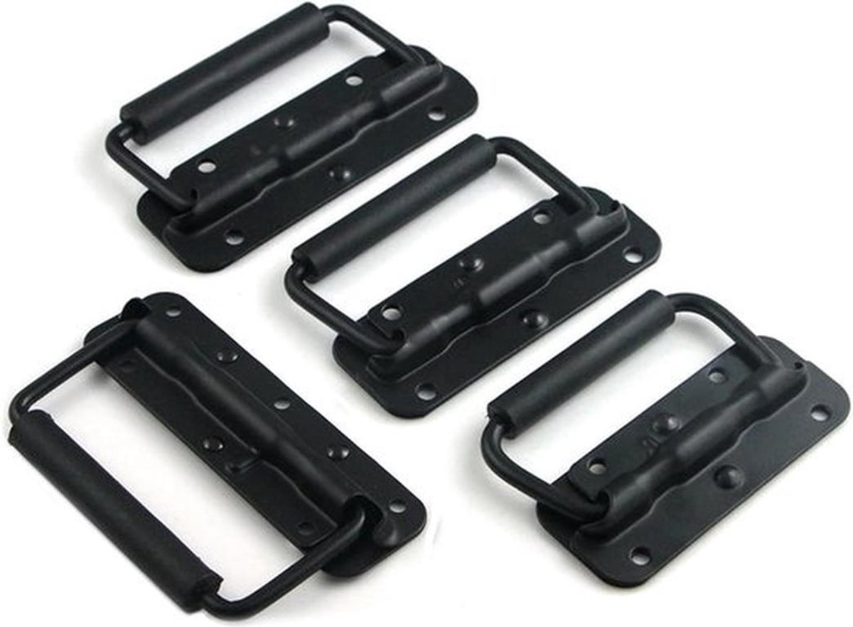 Opvouwbare handgrepen set van 4 stuks 100mm - Metaal - Voor gereedschapskist, kastdeur, klep