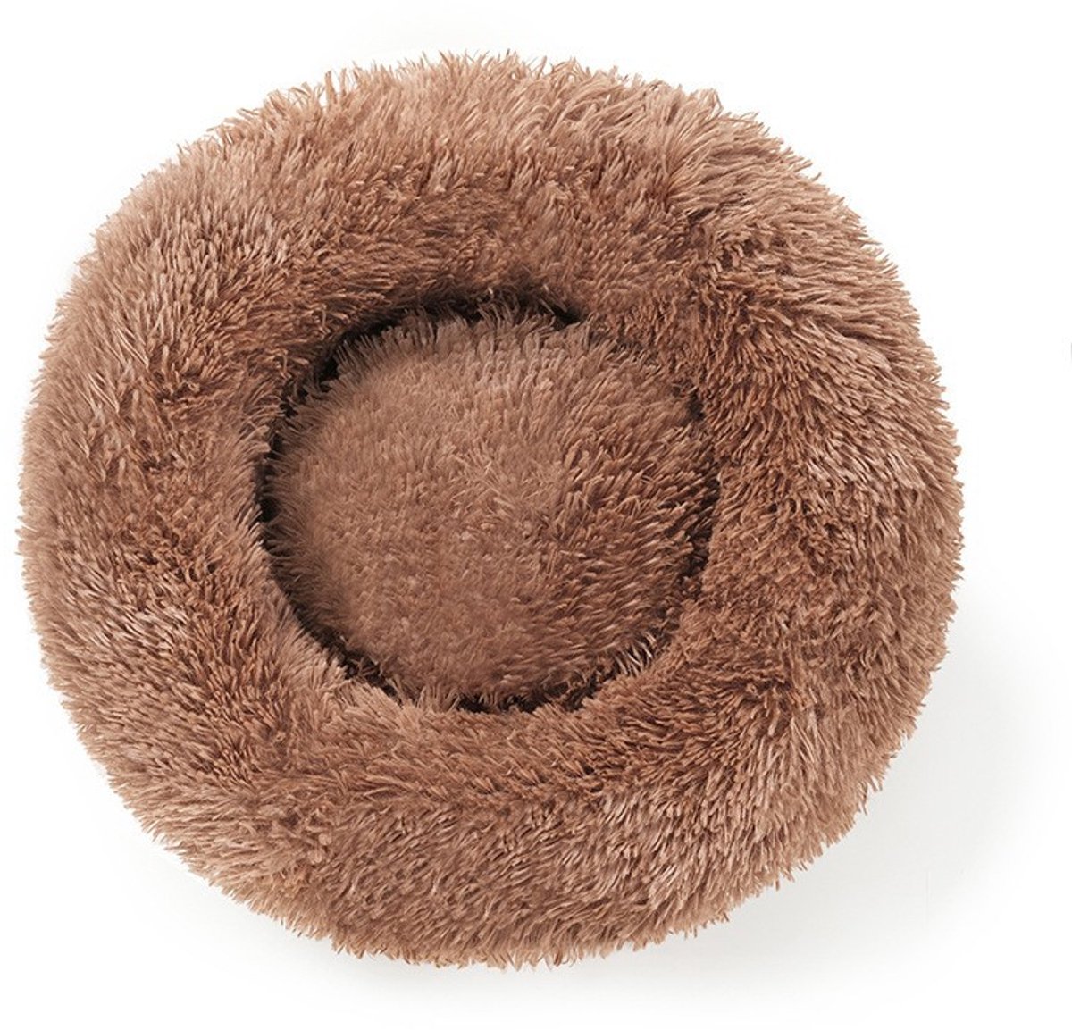 Oneay Kattenmand 40 cm – Zacht Rond Donut Kattenbed voor Binnen – Warm en Comfortabel Kattenkussen voor Katten, Kittens en Konijnen tot 5 kg - Khaki