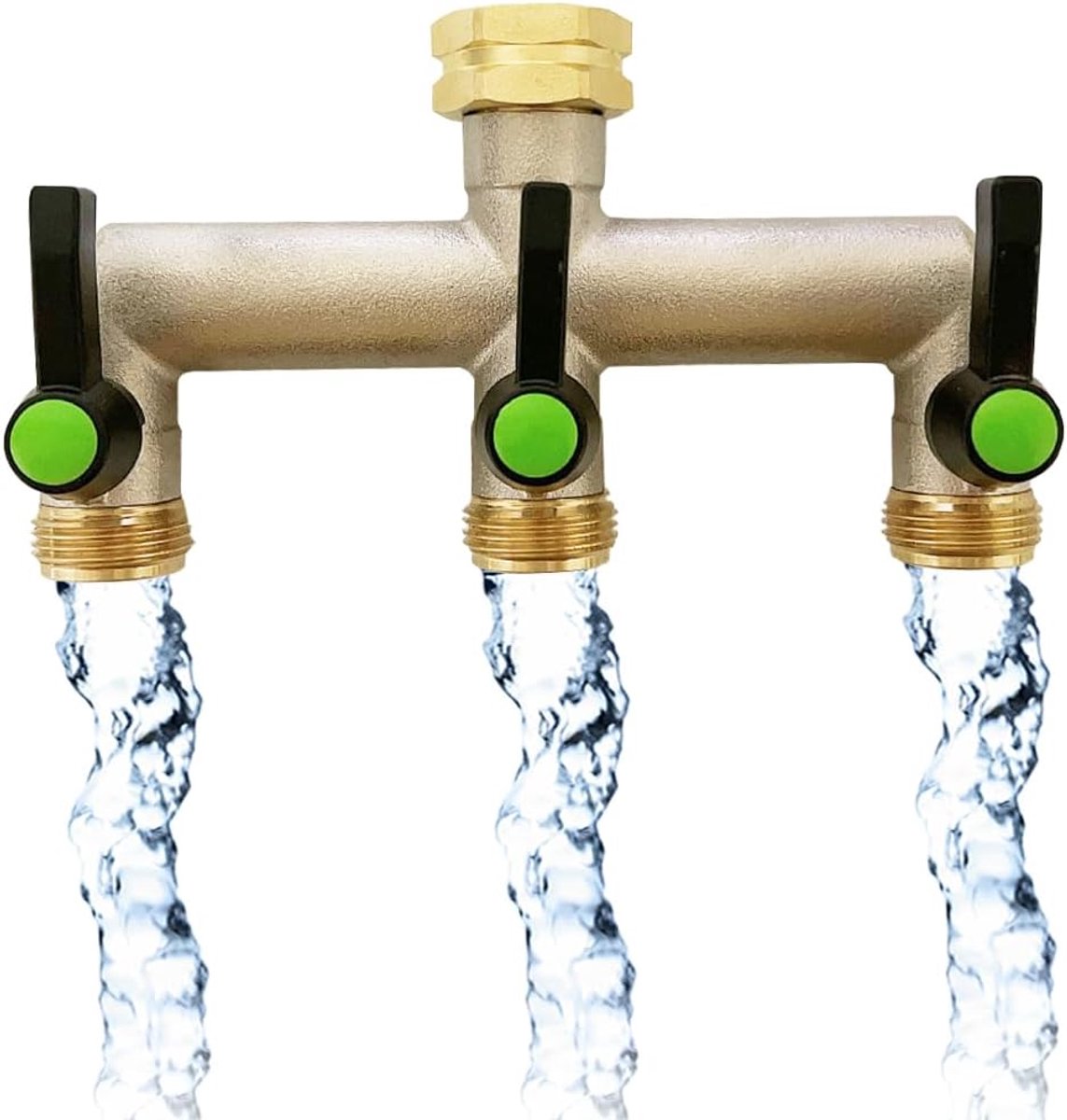 SnelShoppen - 3-Weg Waterdistributeur 3/4 Inch Messing Waterverbinding, Tuin Hoses, Apparaten, Thuis, Wasmachine
