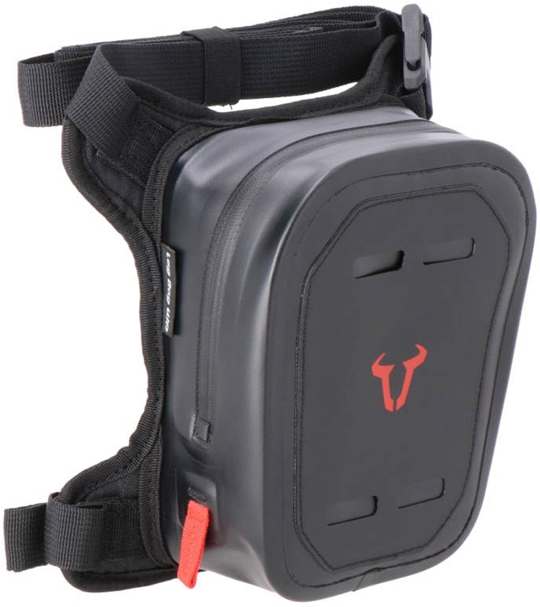 SnelShoppen - Waterdichte Beenzak Leg Bag WP - Motorbagage, 6 Liter, Zwart, Ideaal voor Toertochten en Vakanties