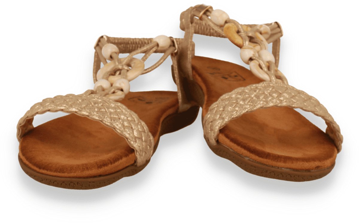 Mode-mania Dames Sandaal | Goud | Maat: 39