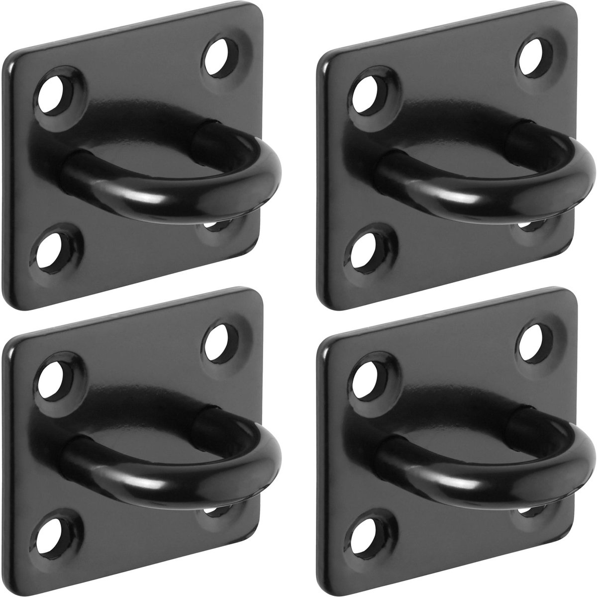 4 x sjorogen 35x30 V2A roestvrij staal SS304 zwart
