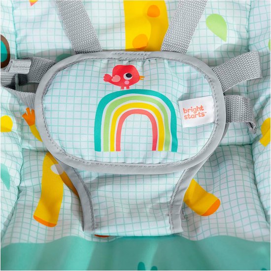 Baby Bouncer - Schommelstoel Kinderstoel - Ontspanning Spelen - Verstelbare Vibratie - Tot 18 kg - Wild Vibes — afbeelding 3