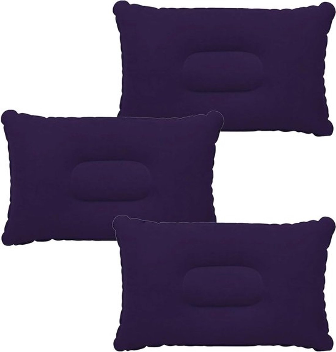 3-Pack Opblaasbare Kussens, Ultralichte Compacte Kussens voor Kamperen, Strand en Reizen, Ideaal voor Slapen en Zonnebaden