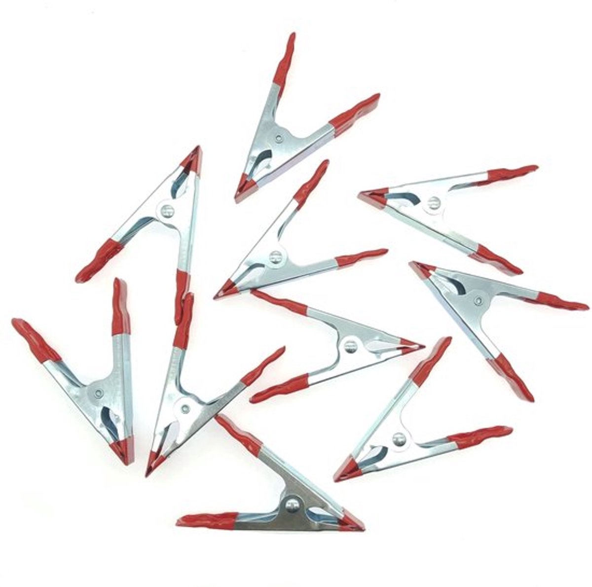 Veerklemmen 10x Metalen - Ergonomische Antislip Handgrepen - Sterke Clips - Multifunctionele Klem - Voor Kunst/Do-It-Yourself Projecten - Klemmen