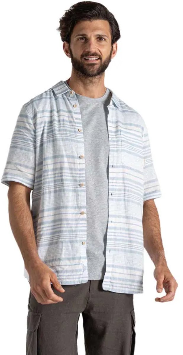 Craghoppers Cartwright Overhemd Met Korte Mouwen Blauw M Man