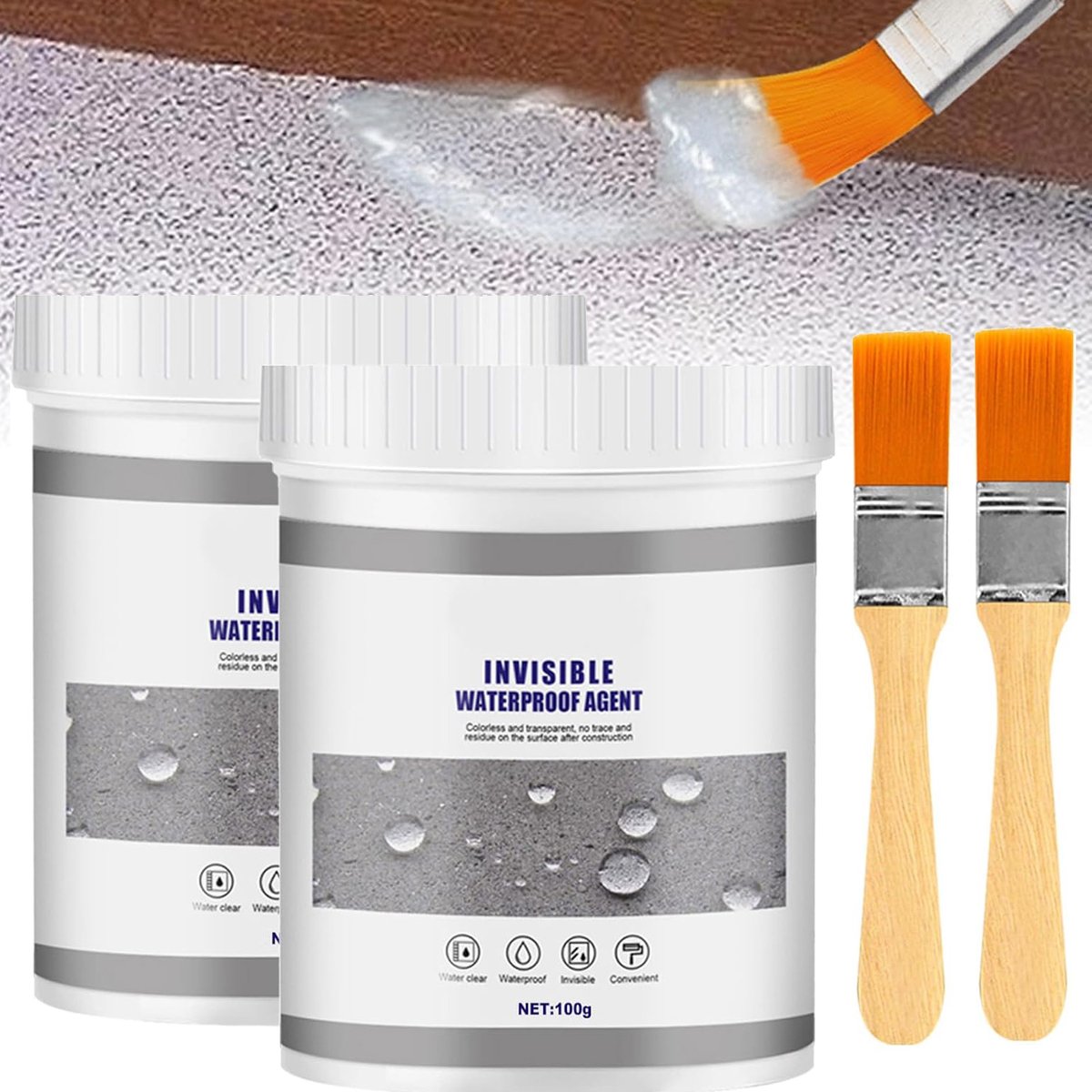 Onzichtbaar Waterdicht Middel - Anti-Lekmiddel - Transparante Waterdichte Isolerende Kit - Supersterke Kleeflaag - Voor Dak Van De Badkamer In Huis