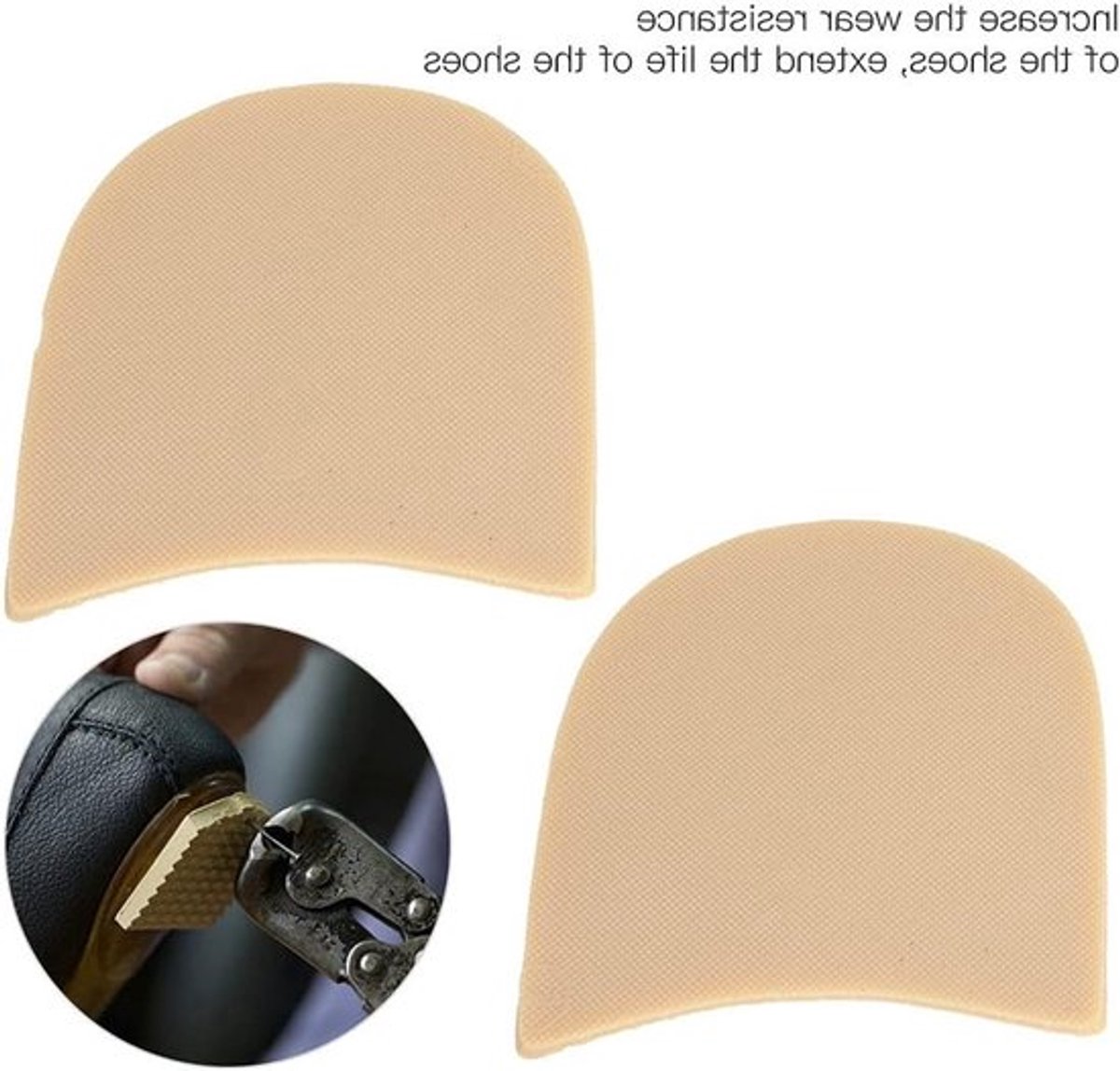 Vervangrubber voor Hakken, Dikke Antislip Zoolpad, Schoenreparatie Accessoires voor Leren Schoenen en Zool