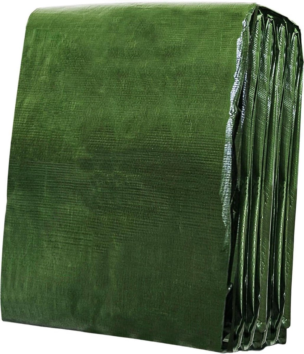Waterdicht Afdekzeil - Beschermhoes Zeildoek - Tuinmeubelen Beschermen - UV-Bestendig Scheurvast - 2.5x5 Meter - Groen