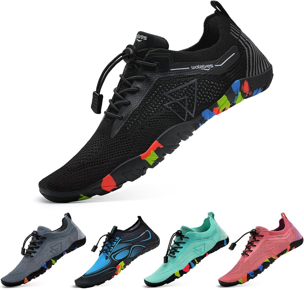 Thijox - Waterschoenen Heren en Dames | Sneldrogend Antislip Surfschoenen | Licht Ademend Strandschoenen | Aquaschoenen voor Strand & Zwemmen