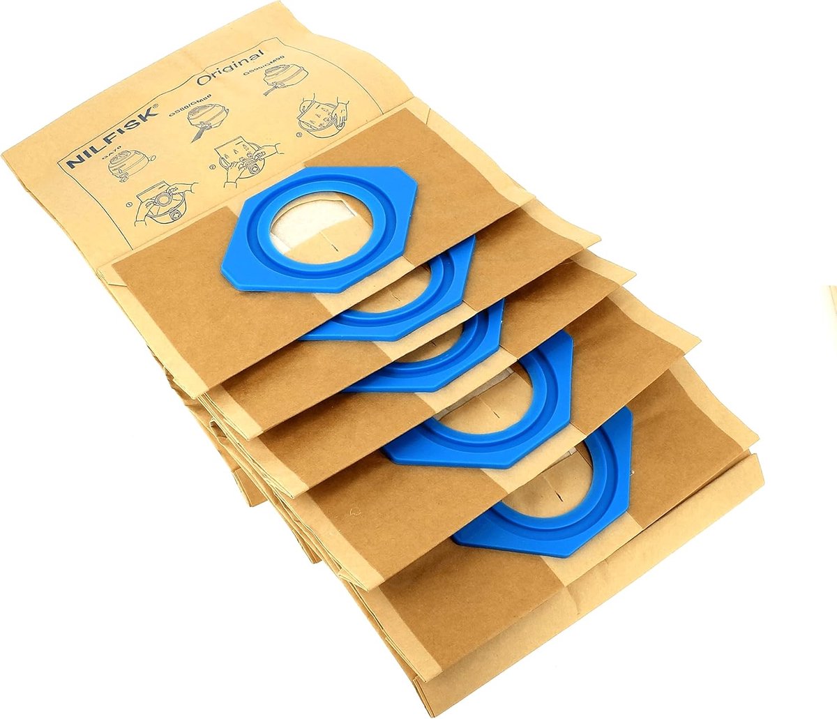 Stofzuigerzakken - Stofzakken - Stofvrij Houden - Fleece Materiaal - 5 Stuks - Advance