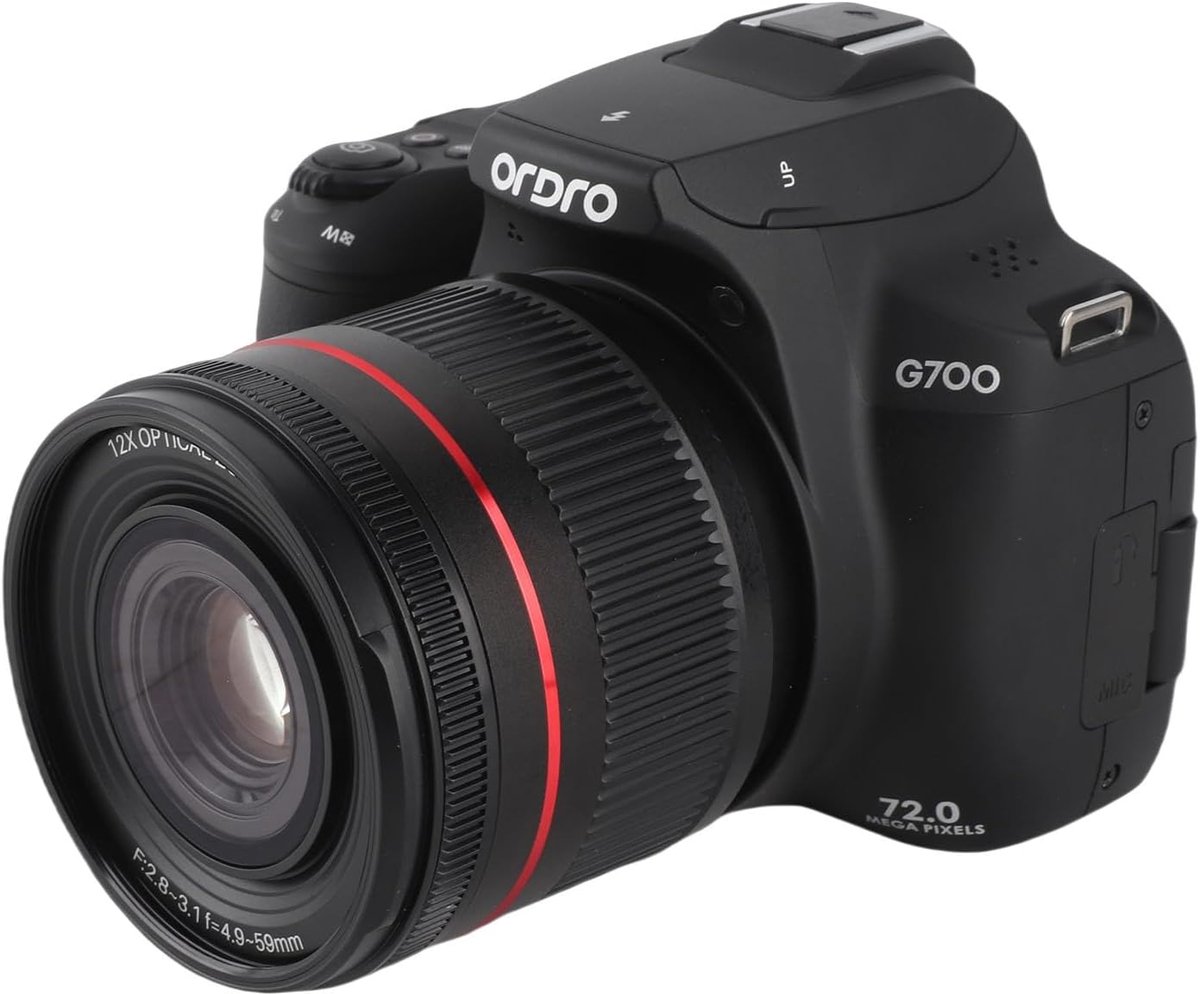 SnelShoppen - 4K Digitale Camera Compacte Fotografie en Video met 64MP WiFi, 12x-30x Optische Zoom, Autofocus en 270 Graden Flip-screen voor Vloggen e