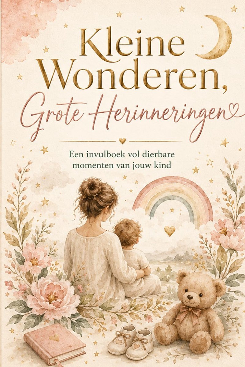 SnelShoppen - Kleine Wonderen, Grote Herinneringen Invulboek voor Kinderen - Dierbare Momenten en Mijlpalen - A5 Formaat, 80 Pagina's - Perfect voor B