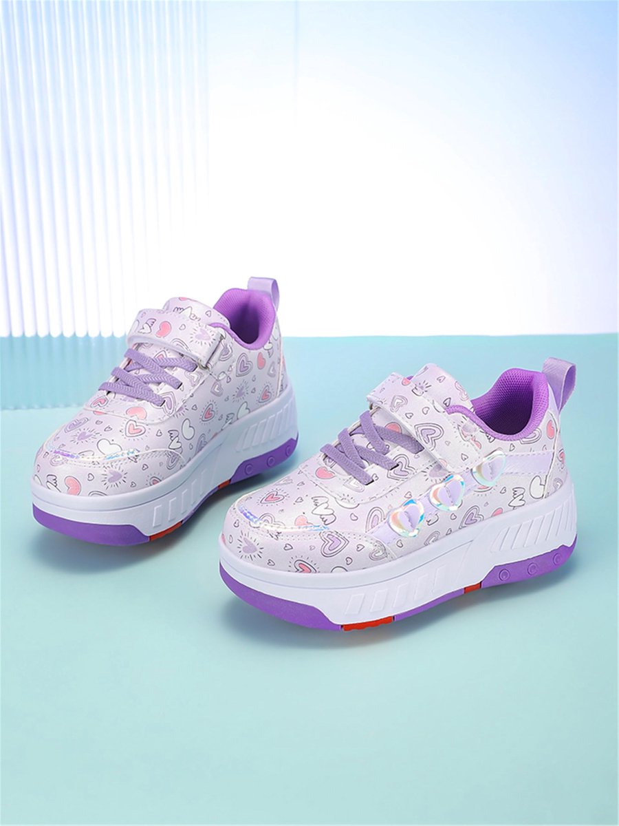 SnelShoppen - Rolschaatsschoenen voor Kinderen en Tieners, Uniseks Skate Sneakers met 4 Wielen, Ideaal voor Outdoor en Parcours, Perfect voor Jongens