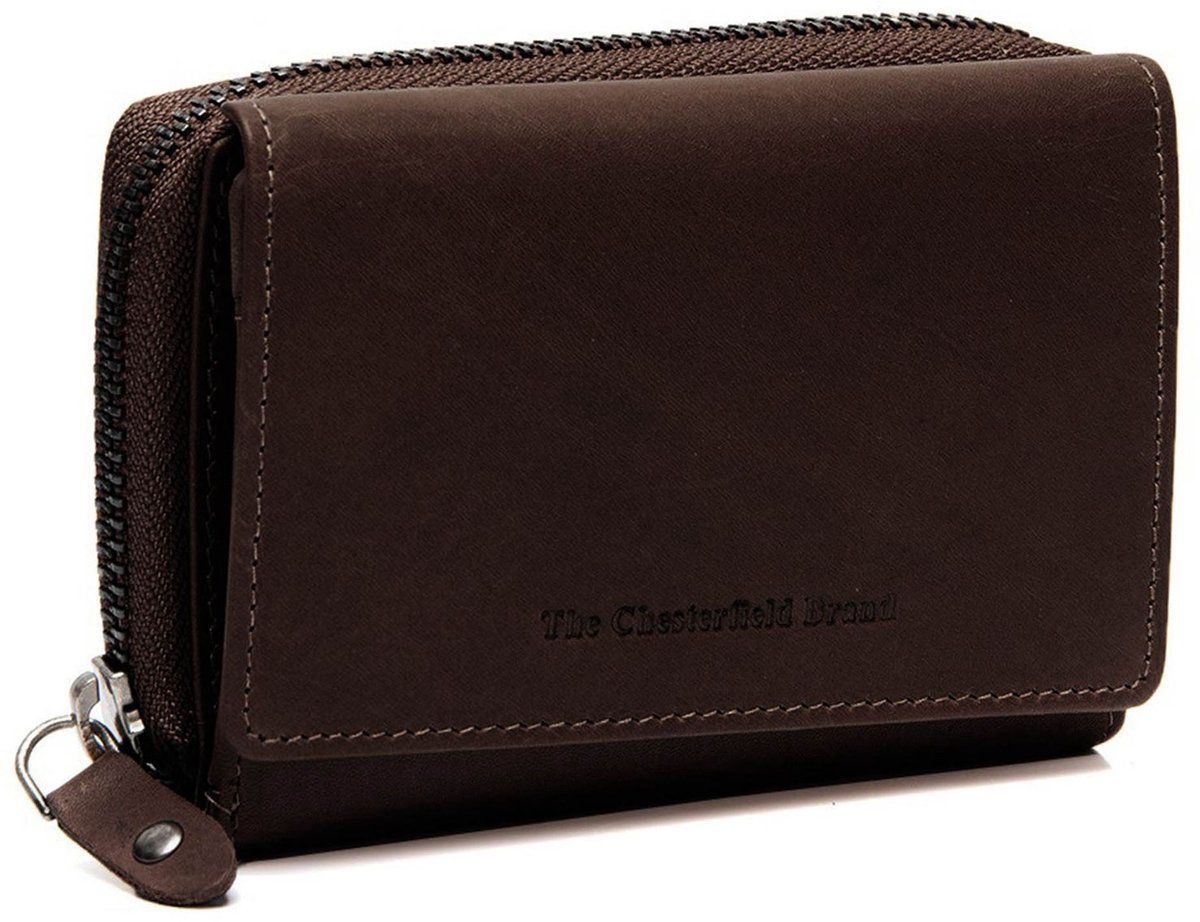 The Chesterfield Brand Leren portemonnee Sorraia Wallet Brown donkerbruin