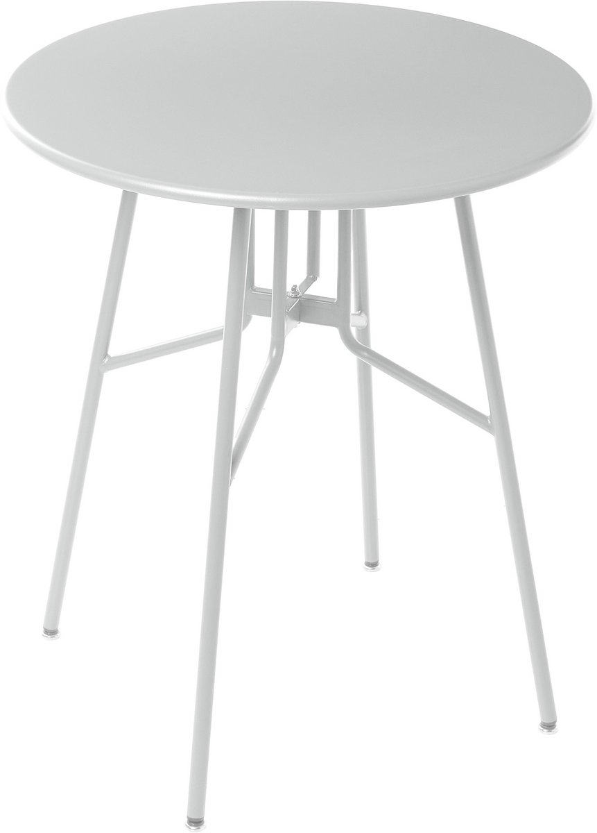ANCONA - Tuintafel - Grijs - 90 cm - Aluminium