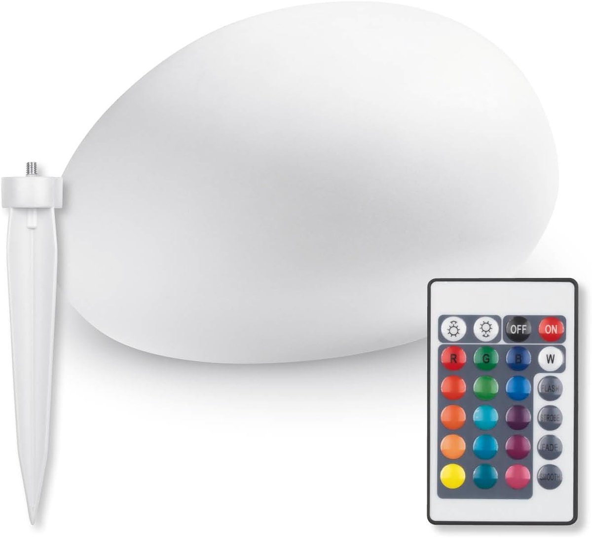 Buitenlamp - Moderne Buitenlamp - Solar - Buitenlamp met Afstandbediening - Lamp op Zonne-energie voor Binnen en Buiten - Decoratieve Steen Zonne-energiec met Kleurverandering - Waterdicht Conform IP67