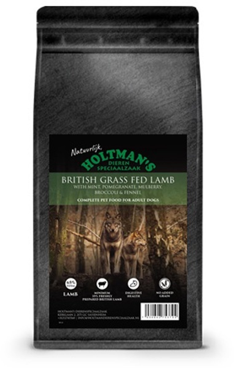 Natuurlijk Holtman's Superfood adult gras lam 2 kg