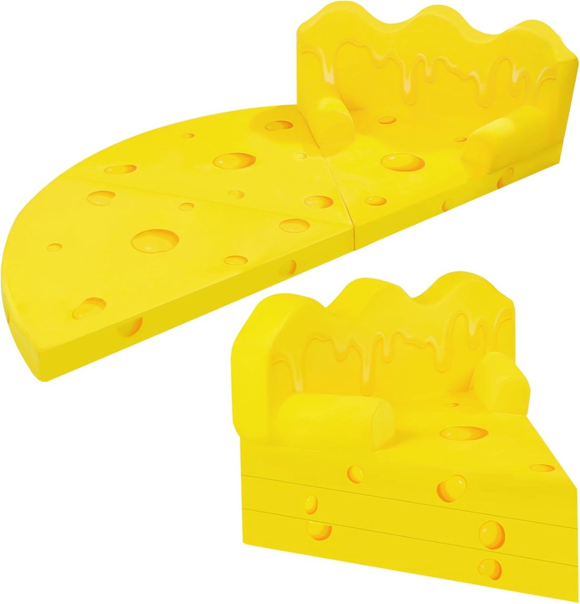 SnelShoppen - 2-in-1 Opvouwbare Kinderbank en Kinderstoel, Comfortabel Kinderbed voor de Kinderkamer, Perfect Cadeau voor Jongens en Meisjes, Multifun