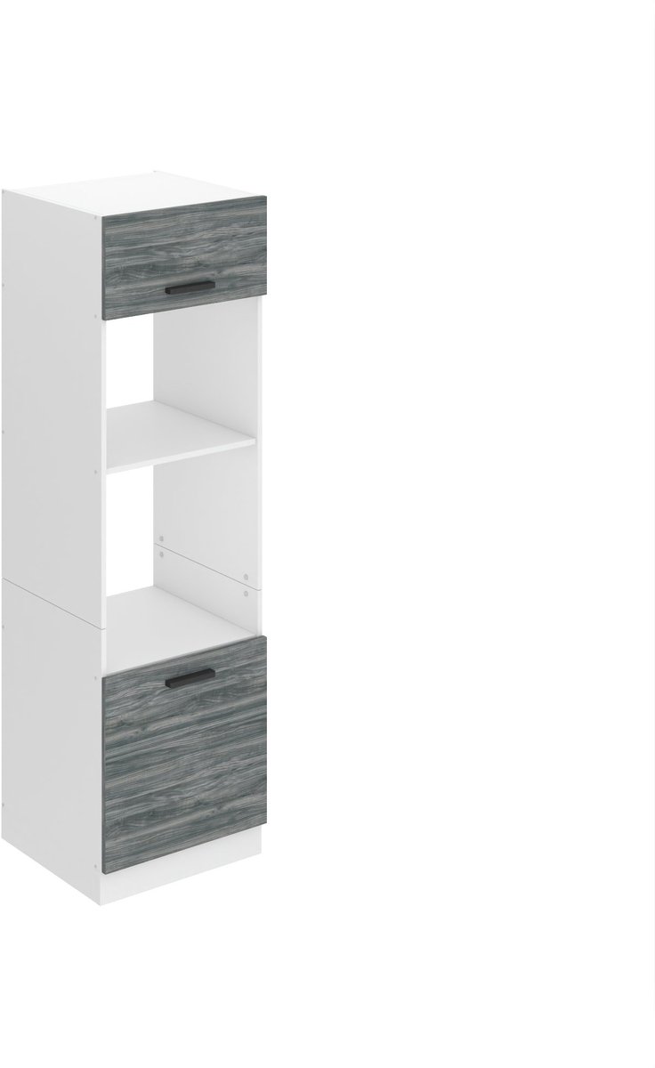 BELINI Magnetronkast SSP 60x204 cm met 2 Deuren en 2 Planken - Glamour Wood