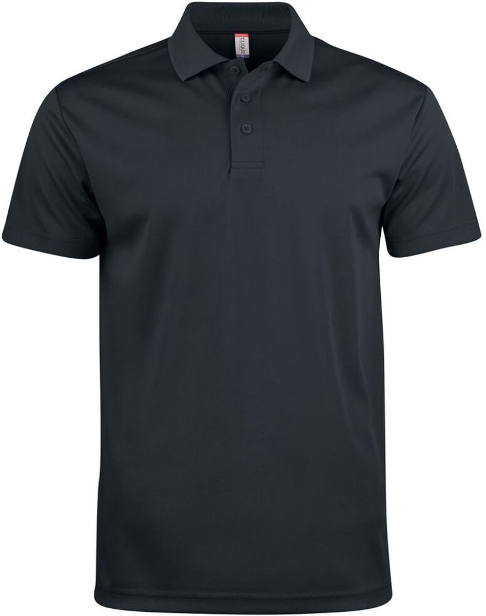 Clique Basic Active Polo 028254 - Zwart - 4XL