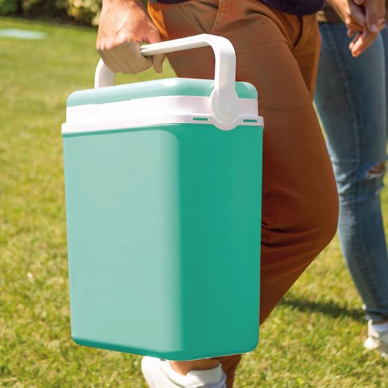 Thermoskoeler - Koelbox - Picknick en strand - Omkeerbaar deksel - 29 liter - Blauw — afbeelding 2