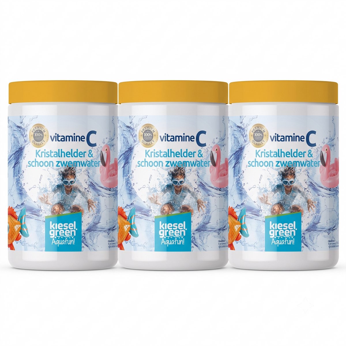 Kieselgreen Zwembad Vitamine C 3 kg Waterbehandeling Neutraliseert chlooramine Helder zwembadwater
