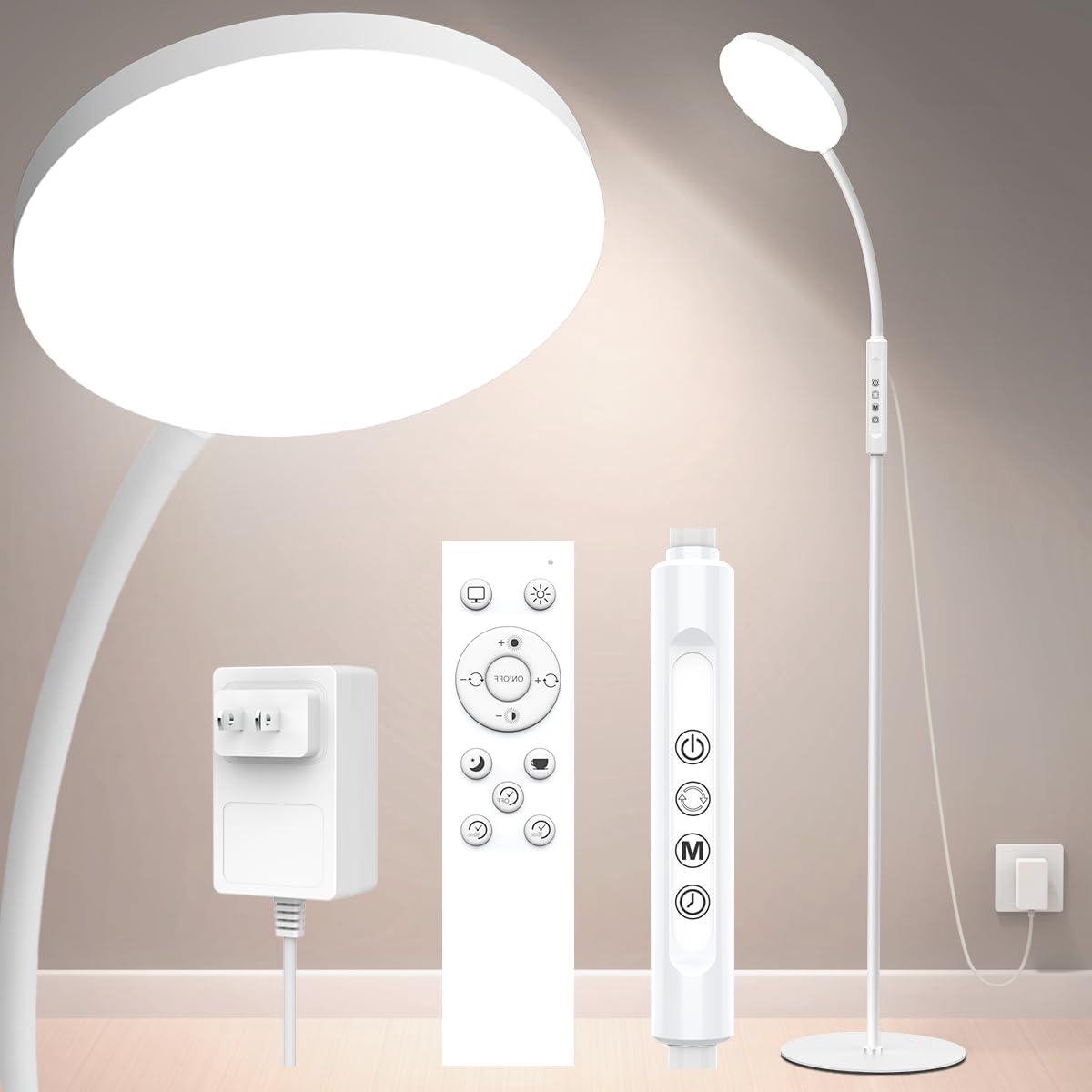 Vloerlamp Daglicht - Lichttherapie Lamp - Binnen Verlichting - 20000 Lux Volledig Spectrum - 34 x 3 x 19 cm