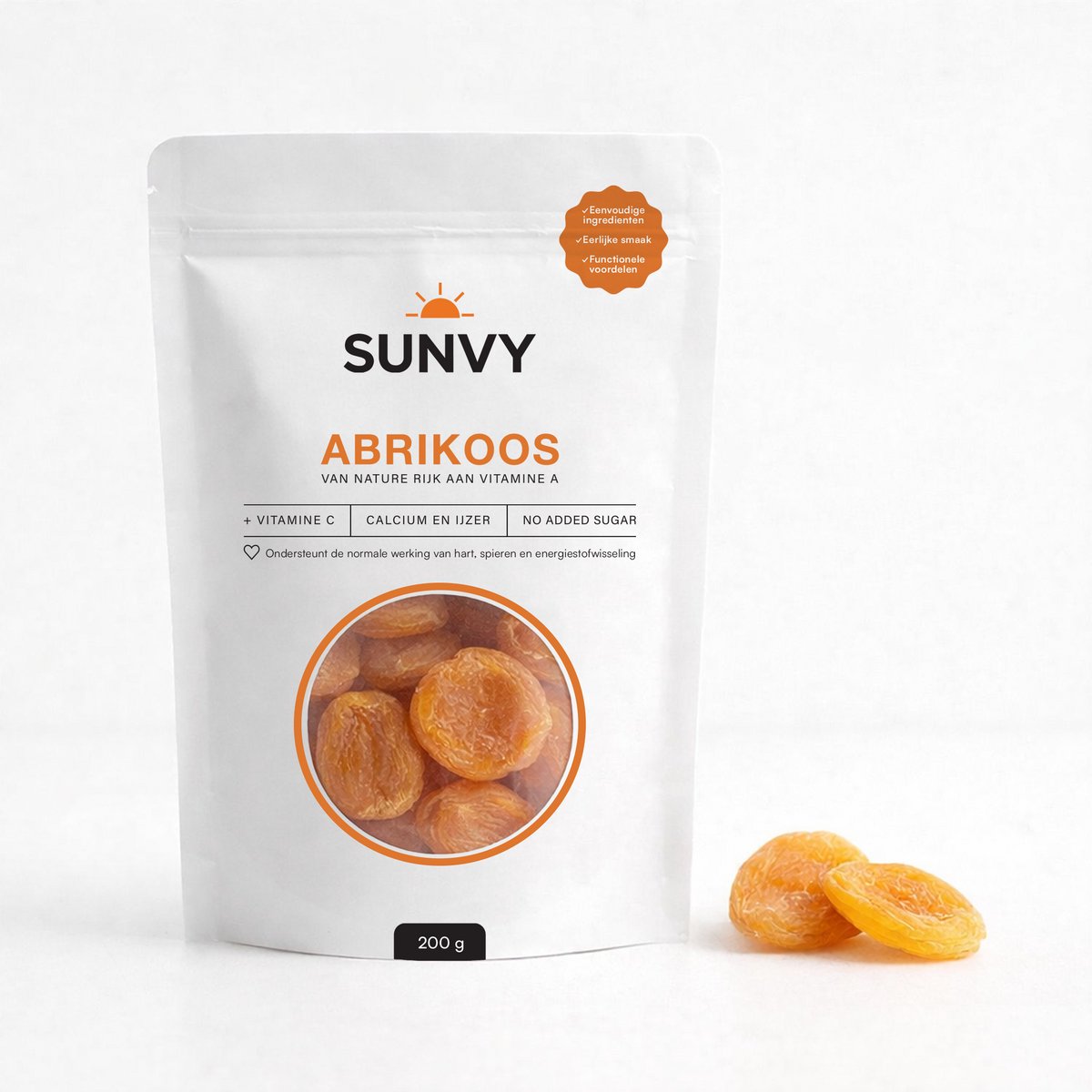 SUNVY - Gedroogde Abrikoos - Geen toegevoegde suikers