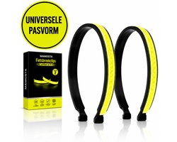Mamosta® Broekklemmen - 2 Stuks - Reflecterende Fietsbroekclip - Universele Broekklem voor op de Fiets - Groen