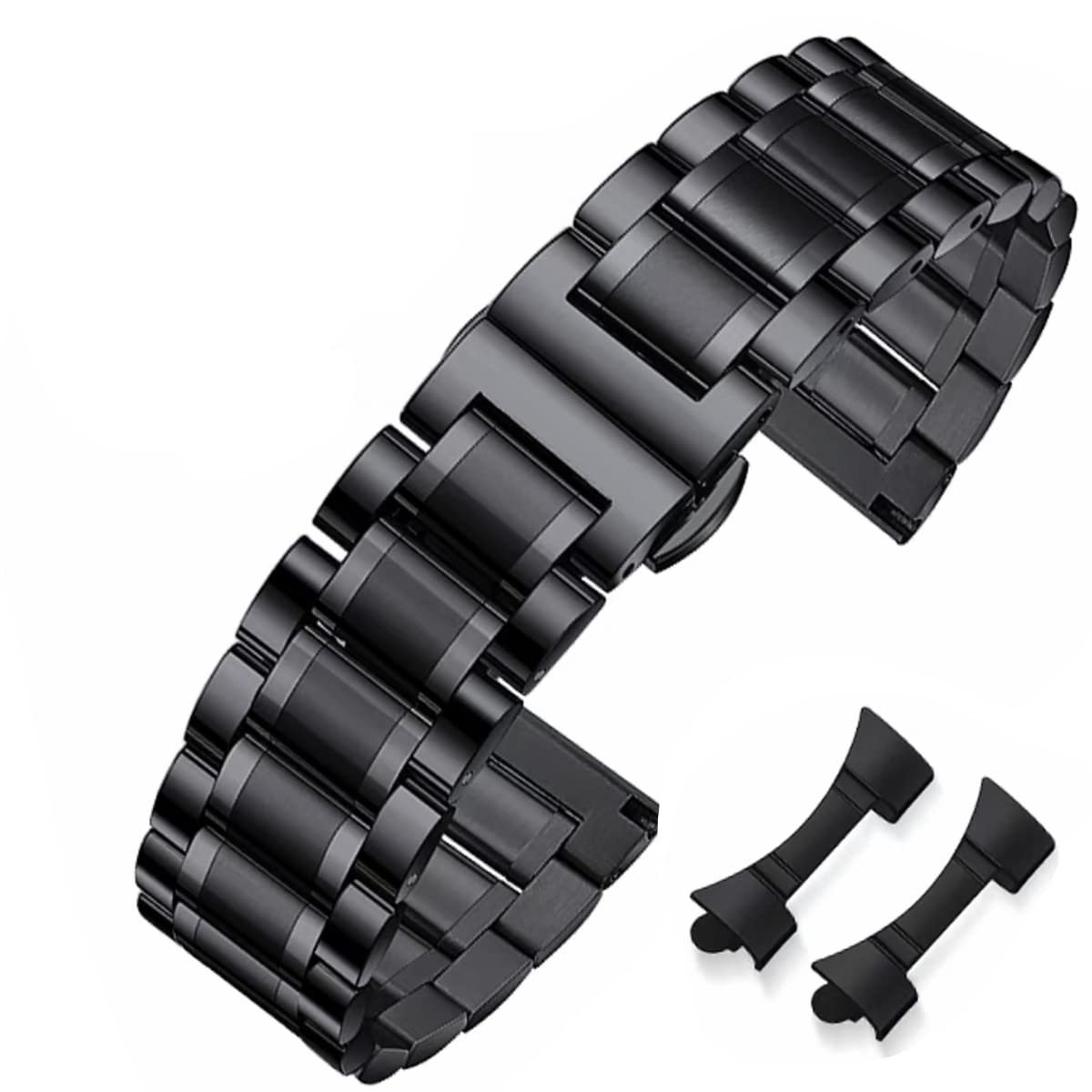 SnelShoppen - HEYOZURY Horlogebandjes Metaal Roestvrijstalen Vervangende Bandjes voor Horloges 16mm 18mm 19mm 20mm 22mm 24mm voor Mannen en Vrouwen -